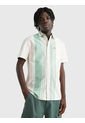 Camisa Clásica De Manga Corta Y Rayas Mixtas Hombre  Tommy Jeans de Tommy Hilfiger