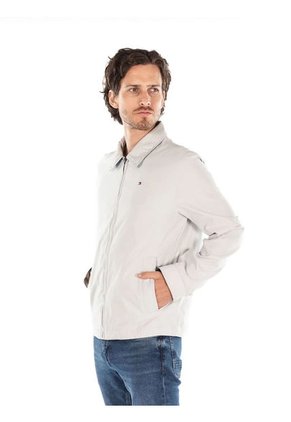 Chaqueta Beige Impermeable Con Capucha Para Hombre Tommy Hilfiger