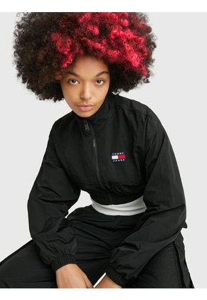 Chaqueta Cropped Mujer Negro Tommy Jeans