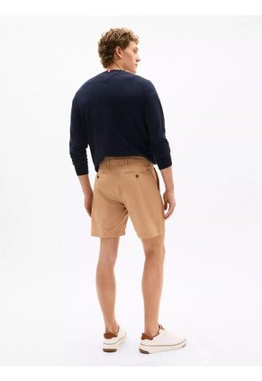Bermudas Beige De 7 Con Logo Tommy Hilfiger