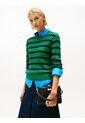 Bolso Negro Satchel Con Monograma TH Tommy Hilfiger de Tommy Hilfiger