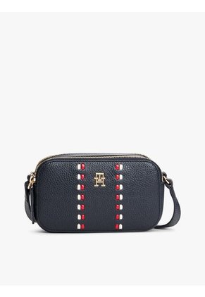 Bolso Azul Cruzado Con Cinta Distintiva Tommy Hilfiger