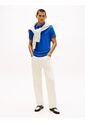 Polo Celeste Ribeteado De Corte Slim Tommy Hilfiger de Tommy Hilfiger