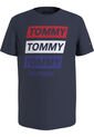 Camiseta Azul Con Logo Gráfico Estampado En El Pecho Tommy Hilfiger de Tommy Hilfiger