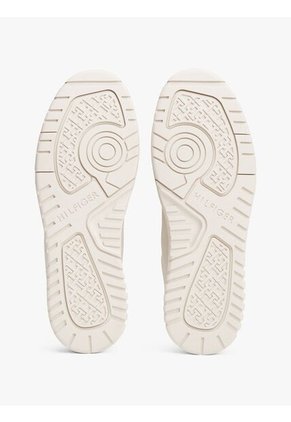 Tenis Beige De Texturas Mixtas Tommy Hilfiger