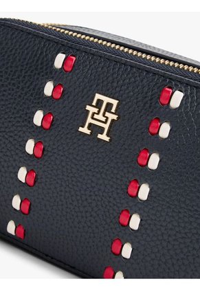 Bolso Azul Cruzado Con Cinta Distintiva Tommy Hilfiger