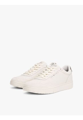 Tenis Beige De Texturas Mixtas Tommy Hilfiger