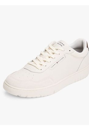 Tenis Beige De Texturas Mixtas Tommy Hilfiger