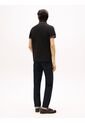 Polo Negro De Corte Slim Con Ribetes Tommy Hilfiger de Tommy Hilfiger