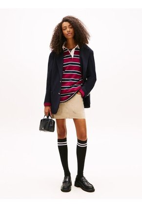 Bolso Negro Cruzado Con Logo Tommy Hilfiger