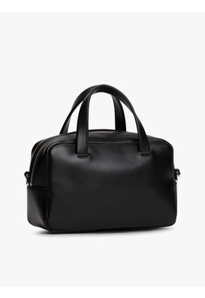 Bolso Negro Cruzado Con Logo Tommy Hilfiger