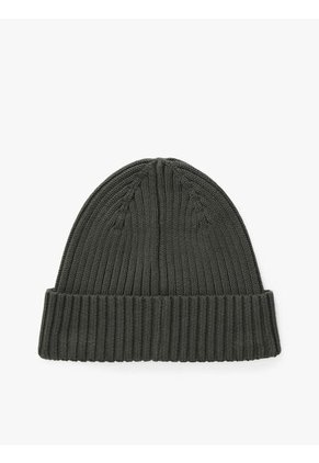 Gorro Gris Heritage De Punto Canal Con Logo Tommy Hilfiger