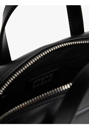 Bolso Negro Cruzado Con Logo Tommy Hilfiger