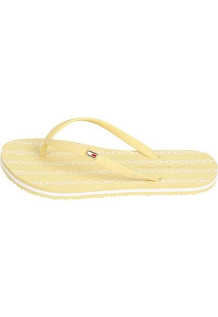 Sandalias Amarillo Con Logo Esmaltado Tommy Hilfiger
