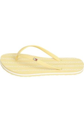 Sandalias Amarillo Con Logo Esmaltado Tommy Hilfiger