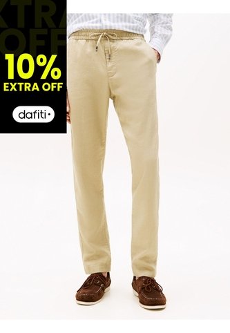 Pantalón Beige Chino Harlem Con Pierna Cónica Tommy Hilfiger Tommy Hilfiger