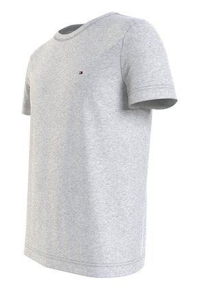 Camiseta Gris Manga Corta Slim Fit Esencial Algodon Tommy Hilfiger