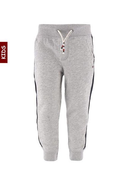 Joggers Con Cinta E Inscripción Niño Gris Tommy Hilfiger