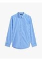 Camisa Azul Clásica De Popelín A Rayas Tommy Hilfiger de Tommy Hilfiger