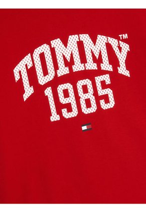 Camiseta Con Logo Universitario Niña Rojo Tommy Hilfiger