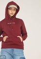 Hoodie Vinotinto-Blanco Tommy Jeans de Tommy Hilfiger