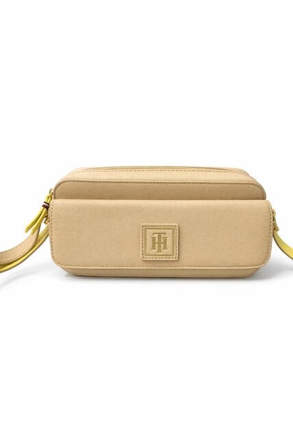 Bolso Amarillo Cruzado Con Logo Tommy Hilfiger