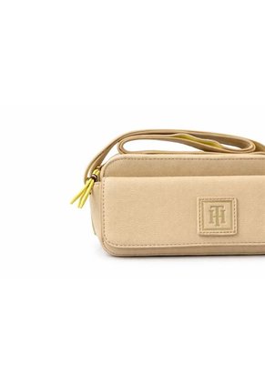 Bolso Amarillo Cruzado Con Logo Tommy Hilfiger