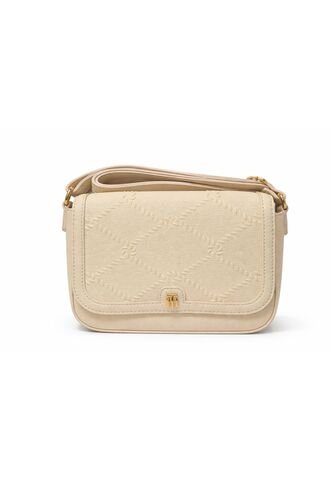 Bolso Beige Cruzado Con Solapa Tommy Hilfiger Tommy Hilfiger