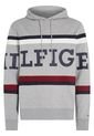 Saco Global Stripe Con Gorro Y Logo Hombre Gris Tommy Hilfiger de Tommy Hilfiger