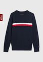 Suéter Niño Essential Con Cinta Distintiva Azul Tommy Hilfiger de Tommy Hilfiger