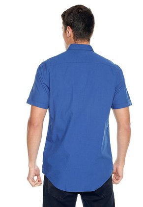 Camisa Azul Tommy Hilfiger Mini Houndstooth