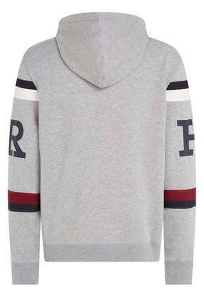 Saco Global Stripe Con Gorro Y Logo Hombre Gris Tommy Hilfiger