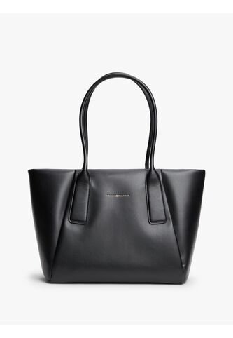 Bolso Negro Tote Essential Con Logo Metálico Tommy Hilfiger Tommy Hilfiger