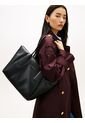 Bolso Negro Tote Essential Con Logo Metálico Tommy Hilfiger de Tommy Hilfiger