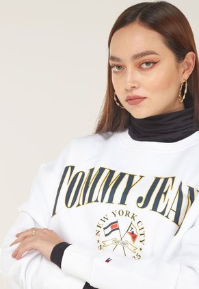 Buzo Blanco-Azul-Amarillo Tommy Jeans