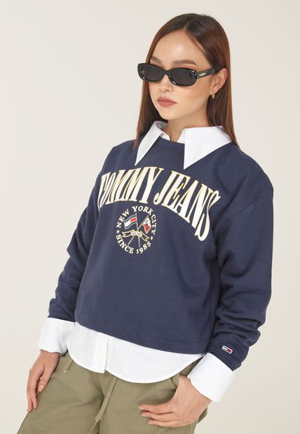 Buzo Azul Navy-Blanco-Amarillo Tommy Jeans