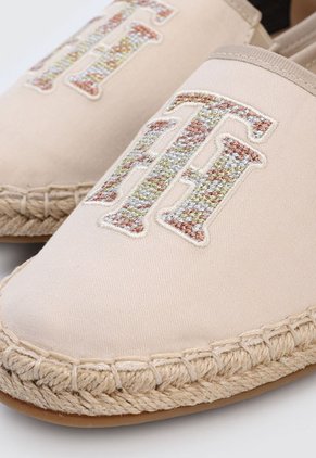 Alpargata Crudo Tommy Hilfiger Logo Espadrille