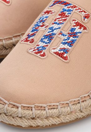 Alpargata Nude Tommy Hilfiger Logo Espadrille