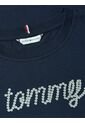 Camiseta Azul Oscuro Con Logo Gráfico De Corte Regular Tommy Hilfiger de Tommy Hilfiger