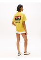 Camiseta Amarilla Amplia Hilfiger Con Logo Trasero Tommy Hilfiger de Tommy Hilfiger