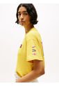 Camiseta Amarilla Amplia Hilfiger Con Logo Trasero Tommy Hilfiger de Tommy Hilfiger