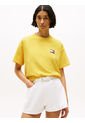 Camiseta Amarilla Amplia Hilfiger Con Logo Trasero Tommy Hilfiger de Tommy Hilfiger