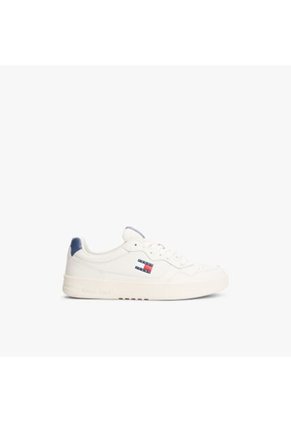 Tenis Azul De Cuero Color Block Tommy Hilfiger