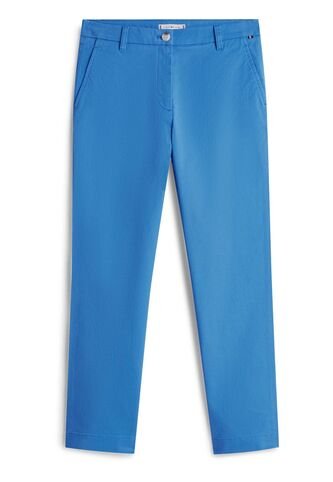 Pantalón Celeste Chino Con Logo Tommy Hilfiger Tommy Hilfiger