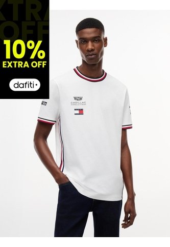 Camiseta Blanca TH X Cadillac Formula 1® Team Valtteri Bottas 77 Tommy Hilfiger Tommy Hilfiger