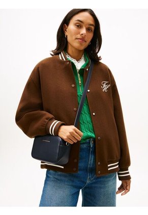 Bolso Azul Bolso Cruzado Con Logo Metalizado Tommy Hilfiger