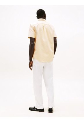 Camisa Amarilla Heritage De Manga Corta Tommy Hilfiger