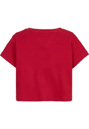 Camiseta Universitaria De Punto Elástico Para Niña Tommy Hilfiger