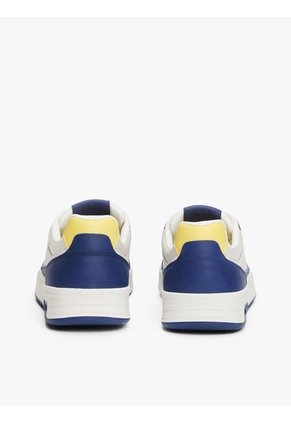 Tenis Azul De Cuero Color Block Tommy Hilfiger