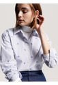 Camisa De Rayas Ithaca Con Monogramas Th Para Mujer Tommy Hilfiger de Tommy Hilfiger